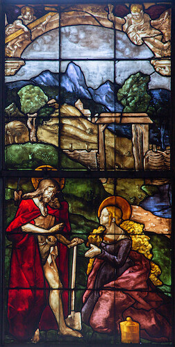 his appearance to Mary Magdalene on Easter morning, when he says: ‘Touch me not; for I am not yet ascended to my Father.’ (John 20:17)