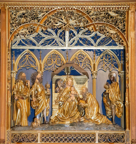 Three Kings Altarpiece, by Hans Wydyz, 1505, Fribourg Minster.