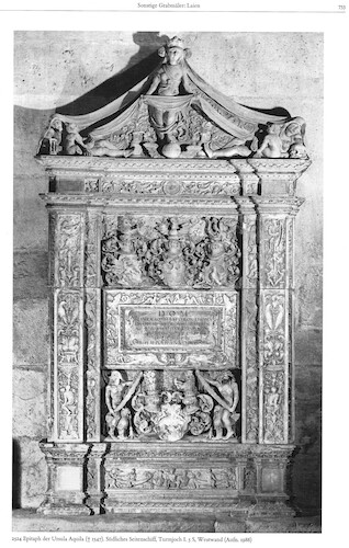 Sebastian Loscher (zugeschrieben), Epitaph für Ursula Adler im Regensburger Dom, 1547.